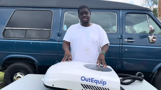 Budget DIY Van Family Installs a 12V OutEquip Rooftop AC for Southern Heat