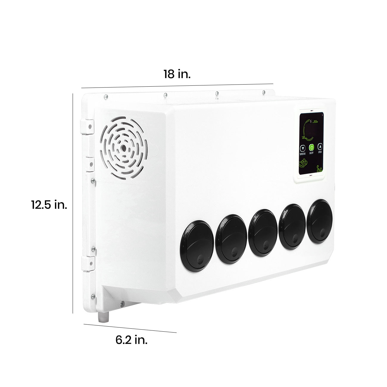12V Air Conditioner Unit for RV, Camper, Semi Truck - 12000 BTU Parking Cooling Air Conditioner, Mini Split AC System for Vans, RVs, Tractors