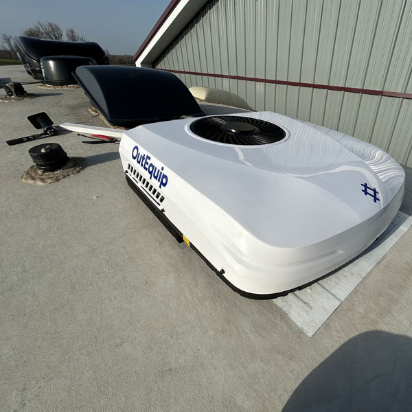 outequippro air conditioner on a trailer