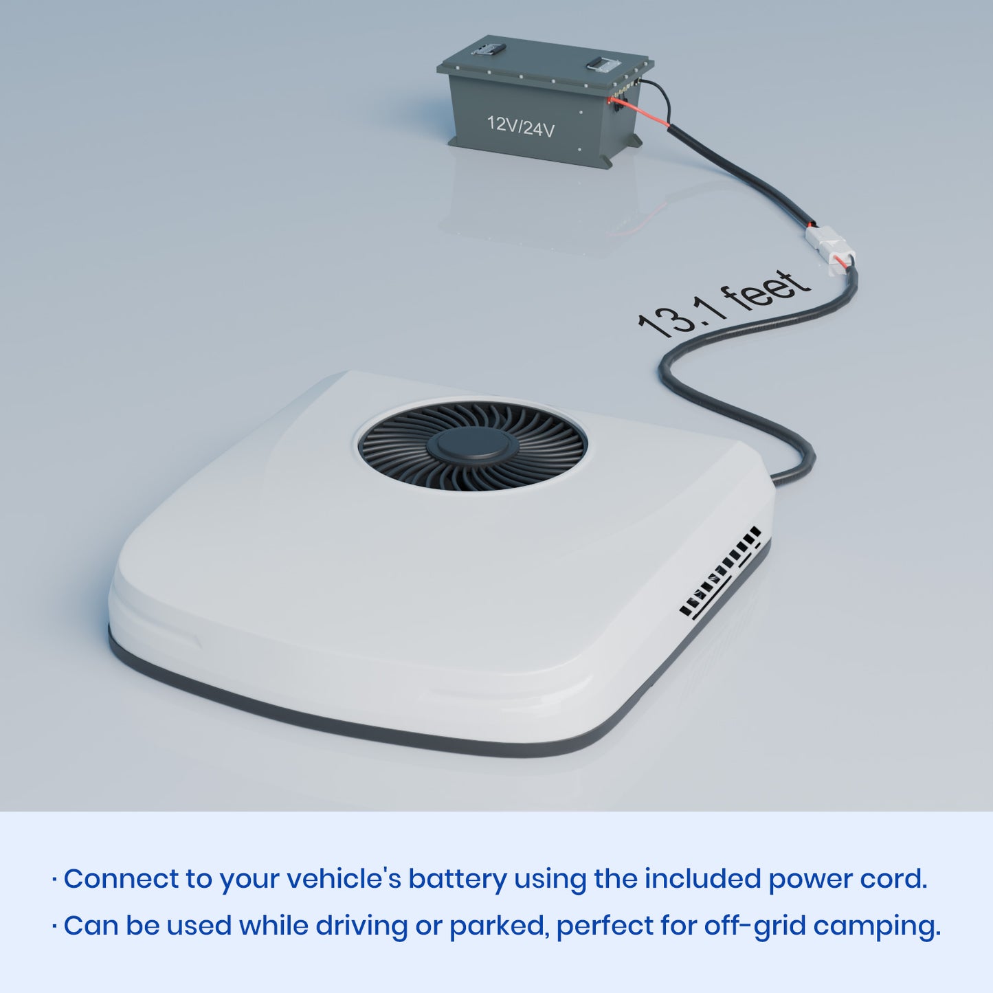 RV Air Conditioner, 12V 10000 BTU Rooftop Air Conditioner with Heater for RVs, Trucks, Vans, Campers, Tractor