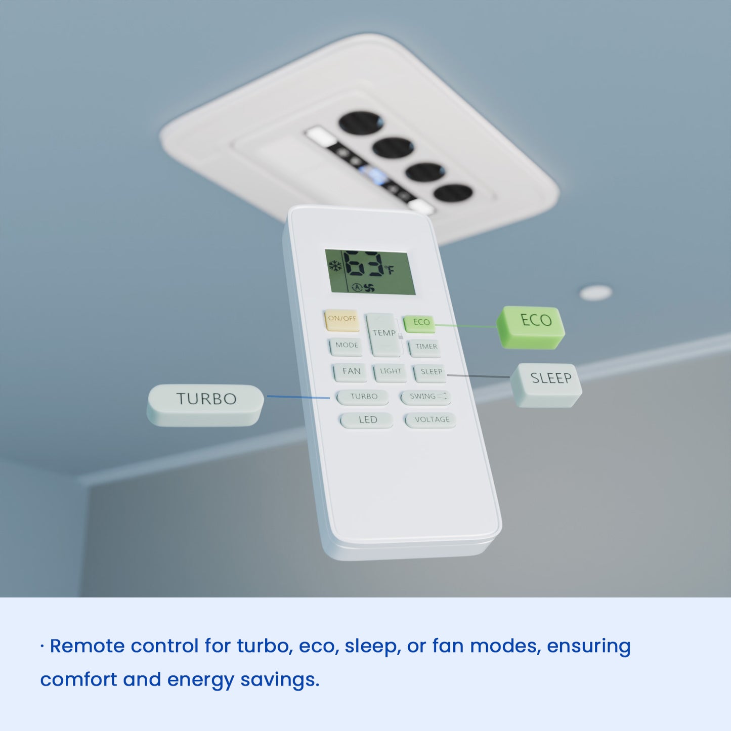 RV Air Conditioner, 12V 10000 BTU Rooftop Air Conditioner with Heater for RVs, Trucks, Vans, Campers, Tractor