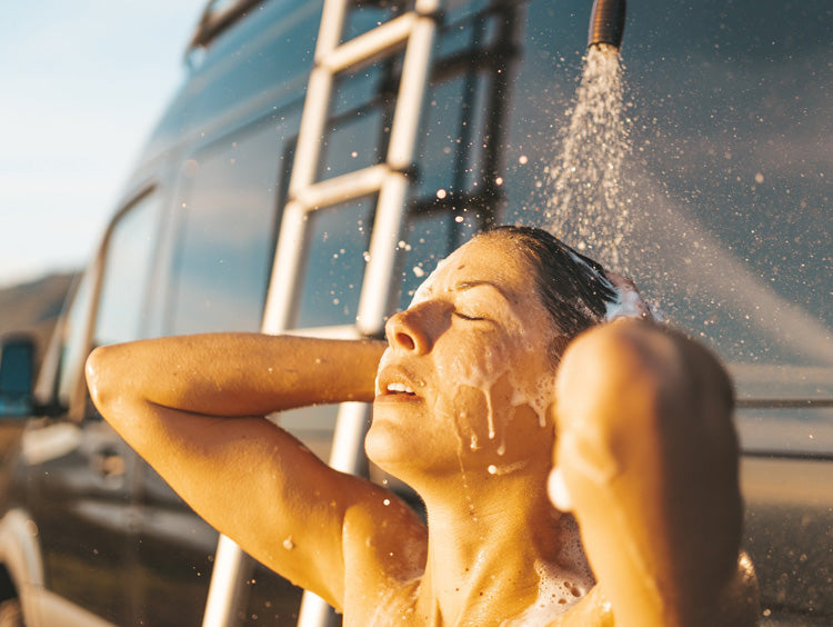 rv showering