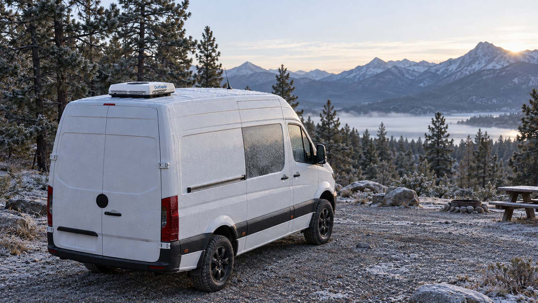 lifepo4 battery cold weather rv: checking pack temperature in the app on a frosty morning