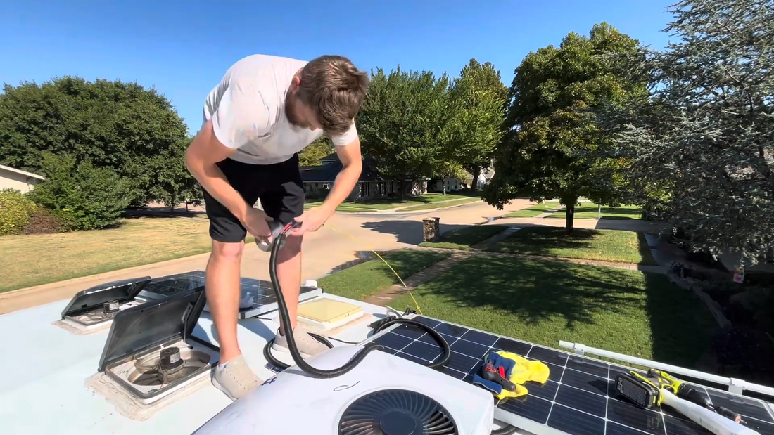 Boondocking Upgrade: Replacing a Loud Legacy AC with the Efficient OutEquip Pro 12V System in a 2005 Bigfoot 9.4
