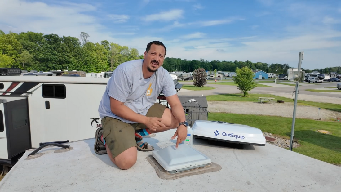 Fifth Wheel Off-Grid Conversion: Installing the OutEquipPro 12V Air Conditioner