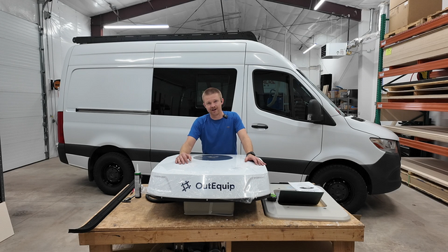 Sprinter Shop Van Installer Tests a 12V OutEquipPro Glacier Pro Heat Pump AC