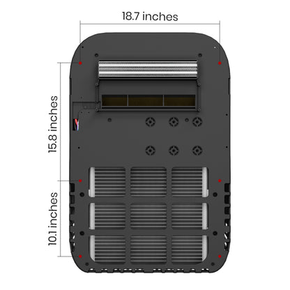 Summit Flex 12V Dual-Mount (Wall/Roof) Air Conditioner, All-in-One AC for RV, Vans, Campers, Trucks