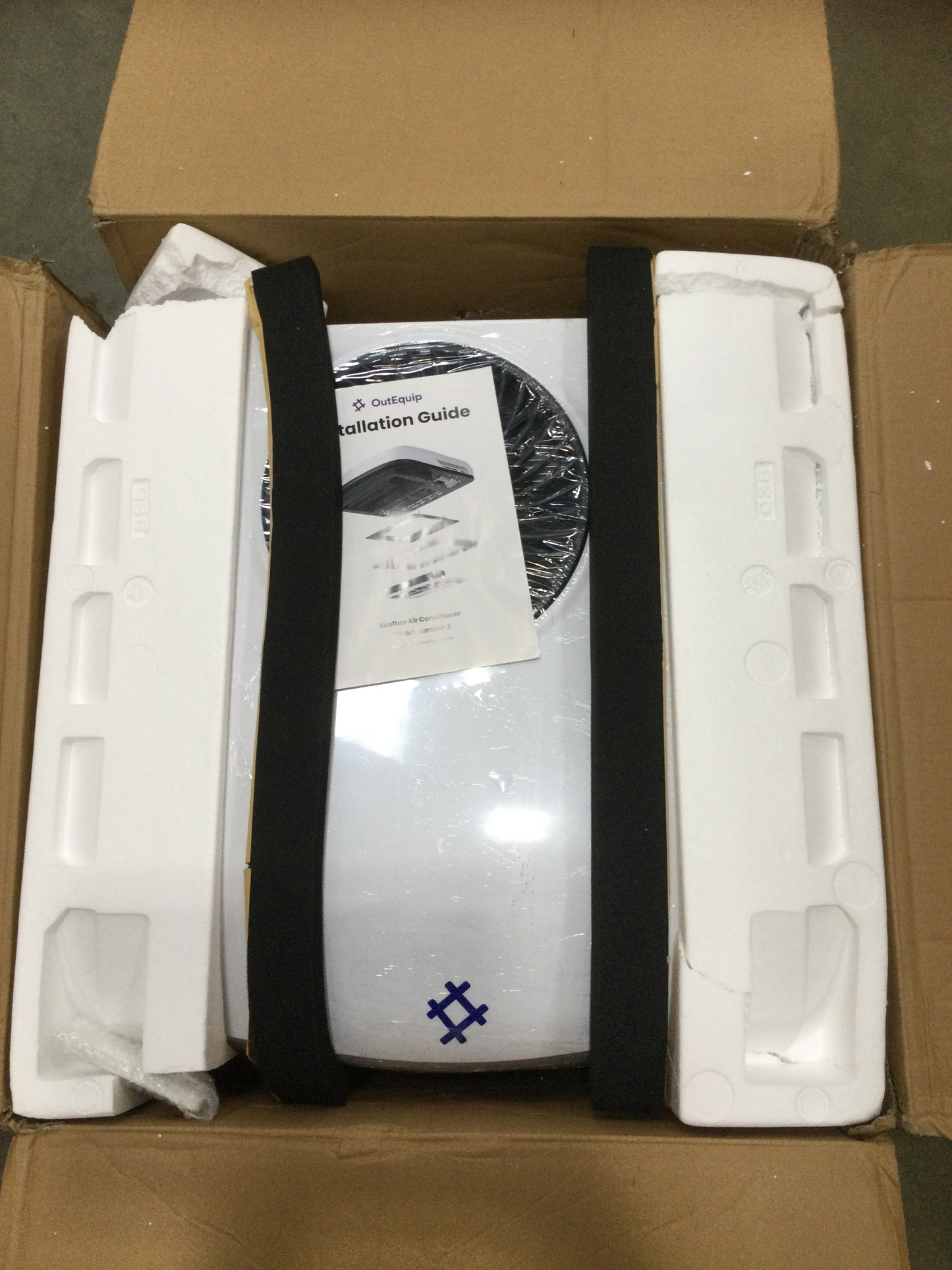 [Open Box -Grade A]12V 10,000 BTU White RV Rooftop AC with Heater