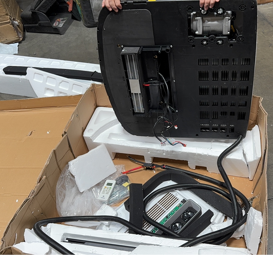 [Open Box -Grade B] 12V 10,000 BTU White RV Rooftop AC with Heater
