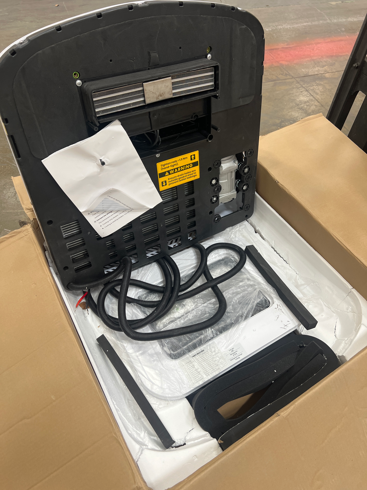 [Open Box -Grade A]48V 11,000 BTU White RV Rooftop AC with Heater