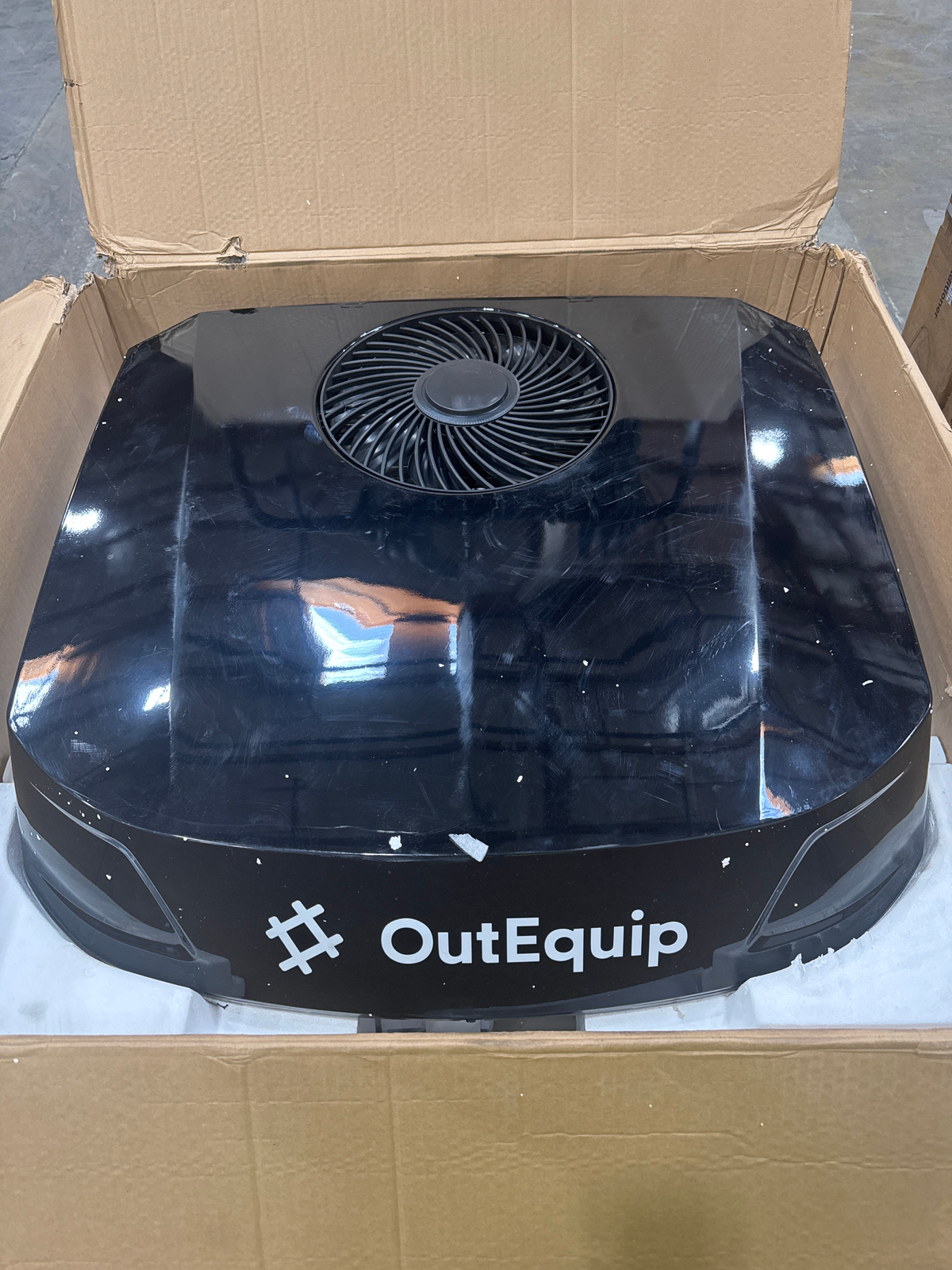 [Open Box -Grade C]110V 15,000 BTU Black RV Rooftop AC with Heat Pump