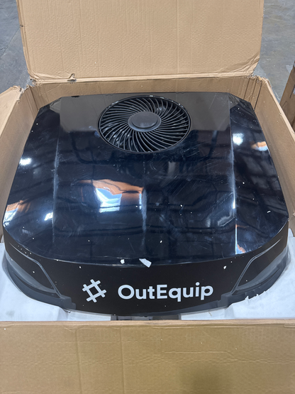 [Open Box -Grade C]110V 15,000 BTU Black RV Rooftop AC with Heat Pump
