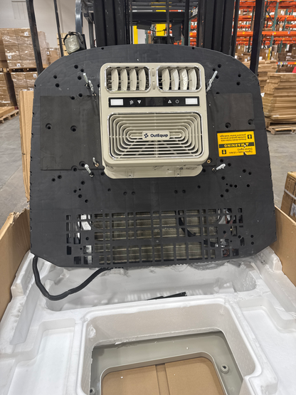 [Open Box -Grade C]110V 15,000 BTU Black RV Rooftop AC with Heat Pump