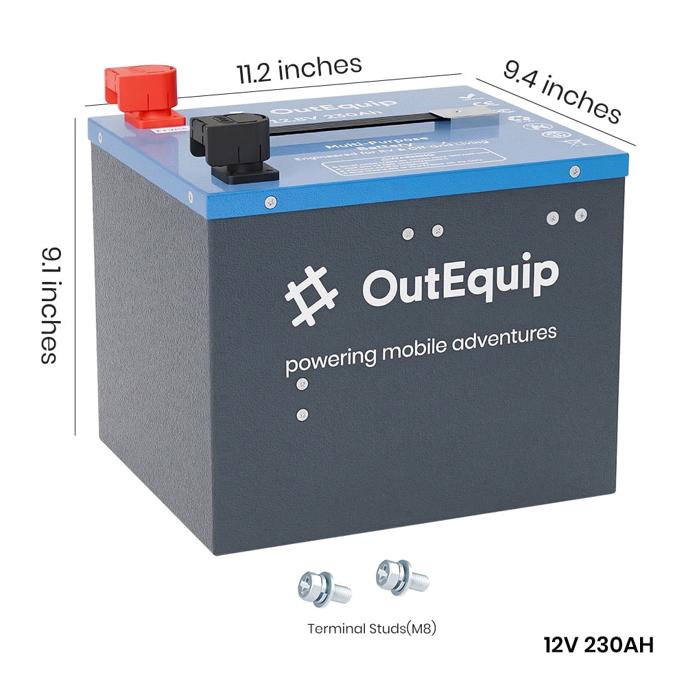 Multi-Purpose Smart LiFePO4 Battery | Engineered for RV & Off-Grid Living w/ App Control