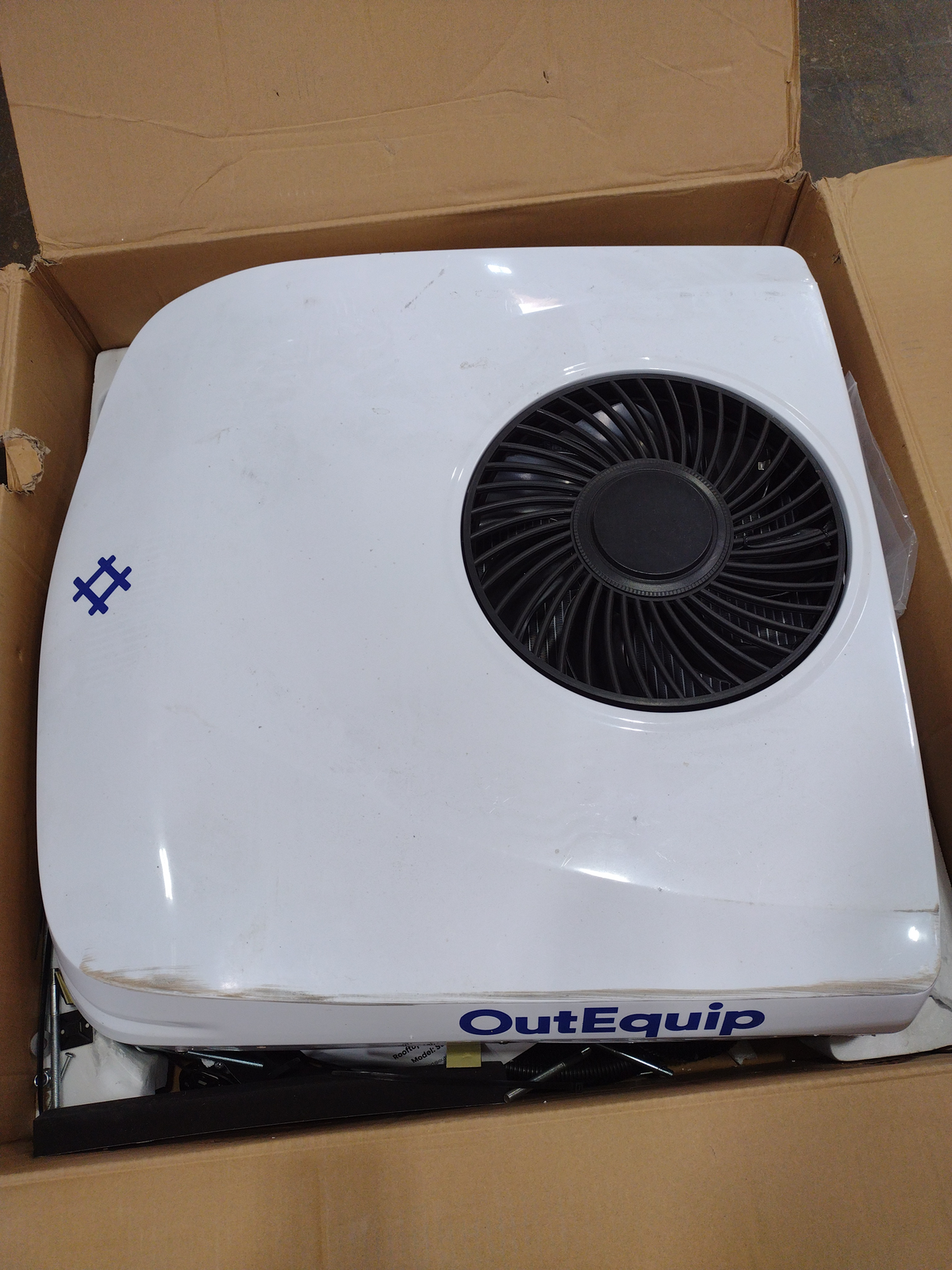 [Open Box -Grade A]12V 10,000 BTU White RV Rooftop AC without Heater