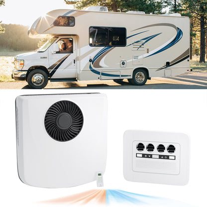RV Air Conditioner, 12V/24V/48V Rooftop Air Conditioner with Heater for RVs, Vans, Campers, Tractor, Trucks