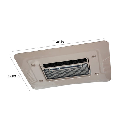 12V Air Conditioner, 13500 BTU Rooftop AC for Semi Truck Bus RV Van Camper, Low Profile RV AC Unit, 12 Volt DC Powered