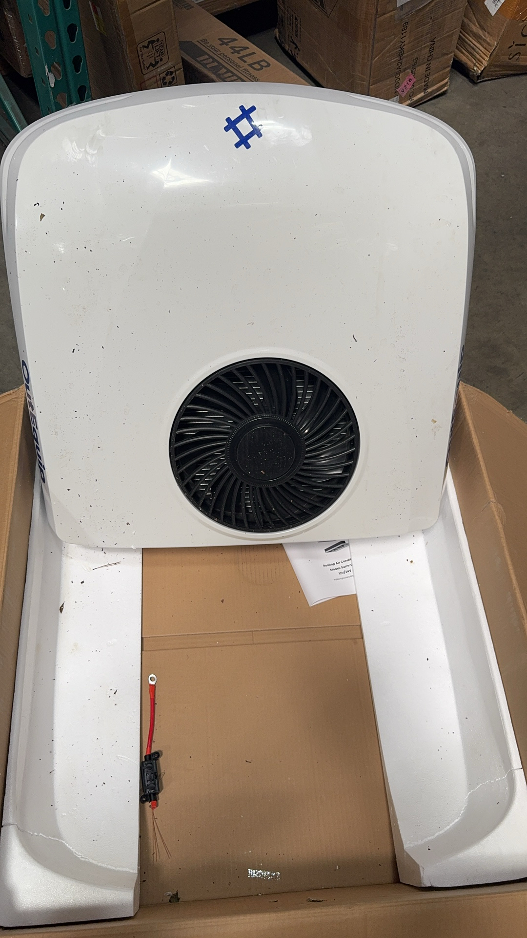 [Open Box -Grade D]48V 11000 BTU White RV Rooftop AC without Heater