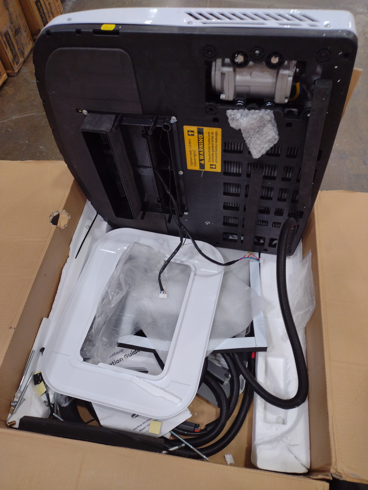 [Open Box -Grade A]12V 10,000 BTU White RV Rooftop AC without Heater