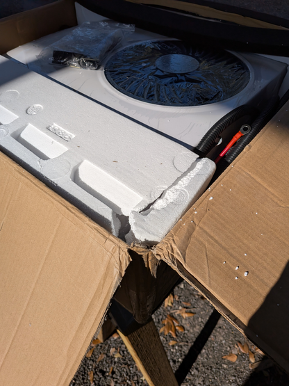 [Open Box -Grade B]12V 10,000 BTU White RV Rooftop AC with Heater