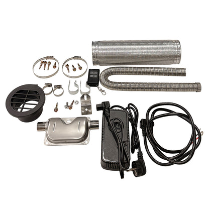 5KW All-in-One Diesel Heater with Tank, 110V/12V/24V for Garage RV Home