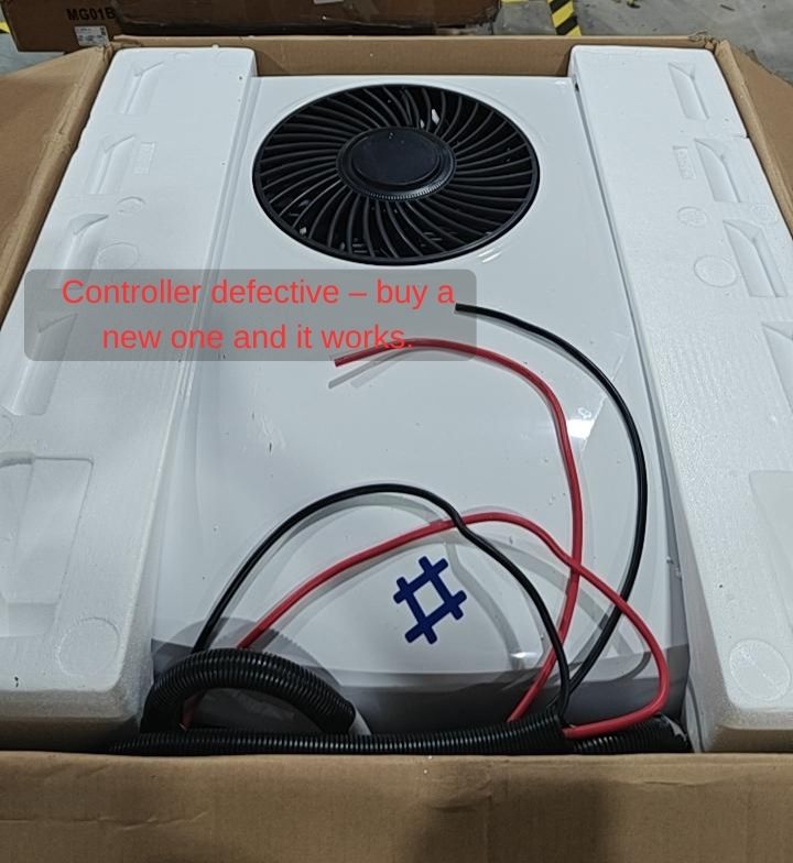 [Open Box -Grade D]24V 11,000 BTU White RV Rooftop AC with Heater