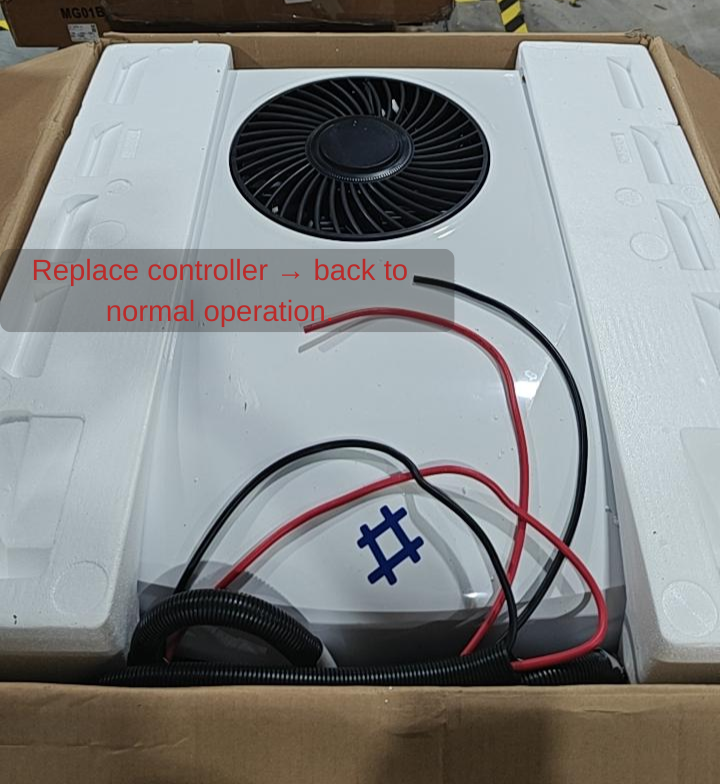 [Open Box -Grade D]24V 11,000 BTU White RV Rooftop AC with Heater