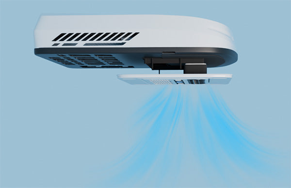 air flow directional duct for rv air conditioner