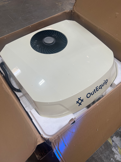 [Open Box -Grade C]12V 11,500 BTU White RV Rooftop AC with Heat Pump
