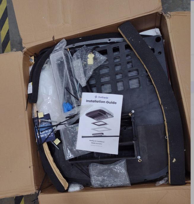 [Open Box -Grade B]12V 10,000 BTU Black RV Rooftop AC without Heater
