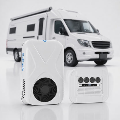 Summit Flex 12V Dual-Mount (Wall/Roof) Air Conditioner, All-in-One AC for RV, Vans, Campers, Trucks